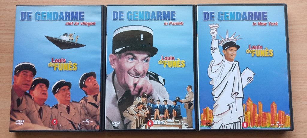 Gendarme: In paniek/Ziet ze vliegen/In New York, Louis Funes, Klassieker, Verzenden, Nederlands, Zo goed als nieuw