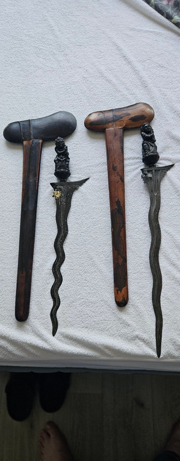 Antieke Indonesische Keris met houten schede en handvat, Ophalen of Verzenden
