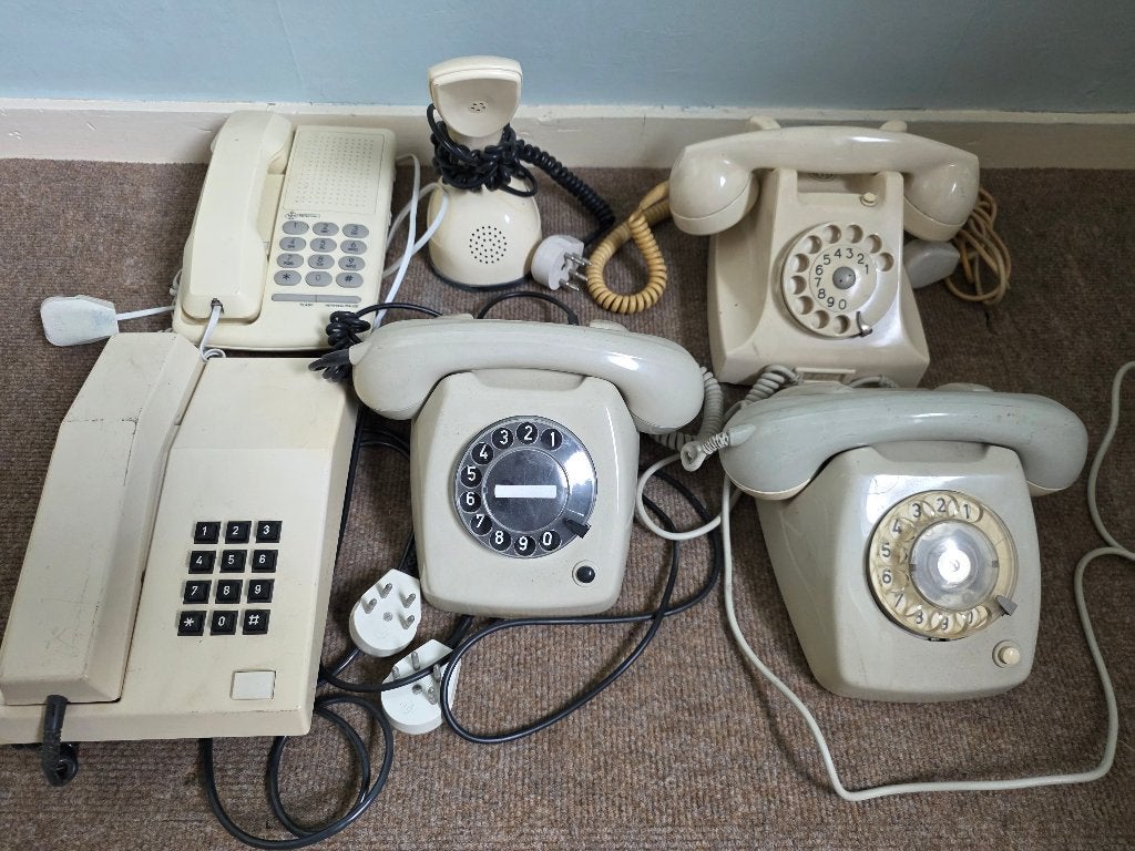 Ouderwetse PTT telefoons, Ophalen, Gebruikt, Met draaischijf