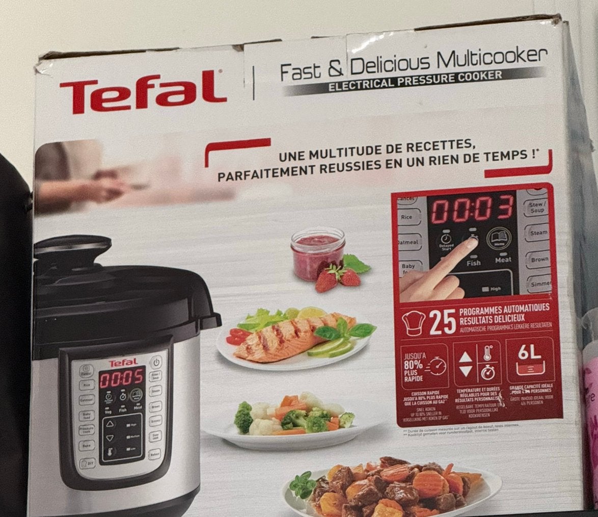 Tefal Fast & Delicious Multicooker 6L - Zo goed als nieuw, Witgoed en Apparatuur, Eierkokers, Ophalen of Verzenden, Zo goed als nieuw