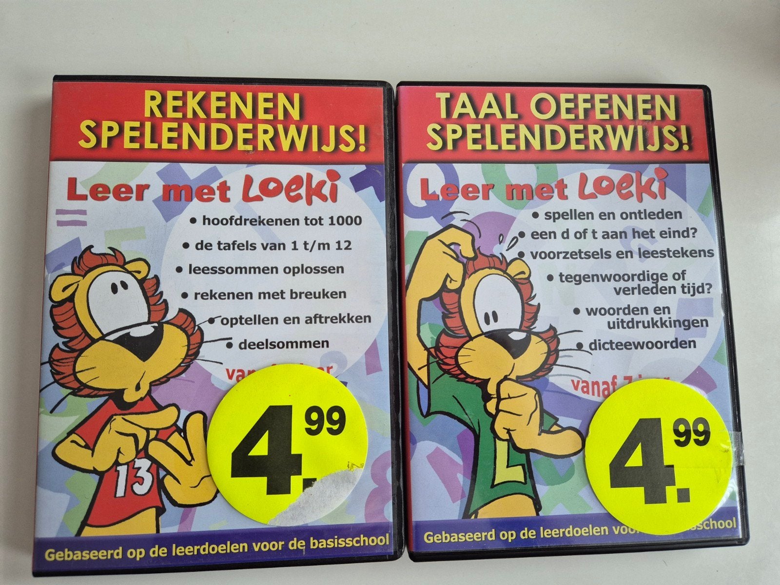 Leer met Loeki! Rekenen & Taal Spelenderwijs (2x DVD), Computers en Software, Ophalen of Verzenden, Zo goed als nieuw, Taalcursus