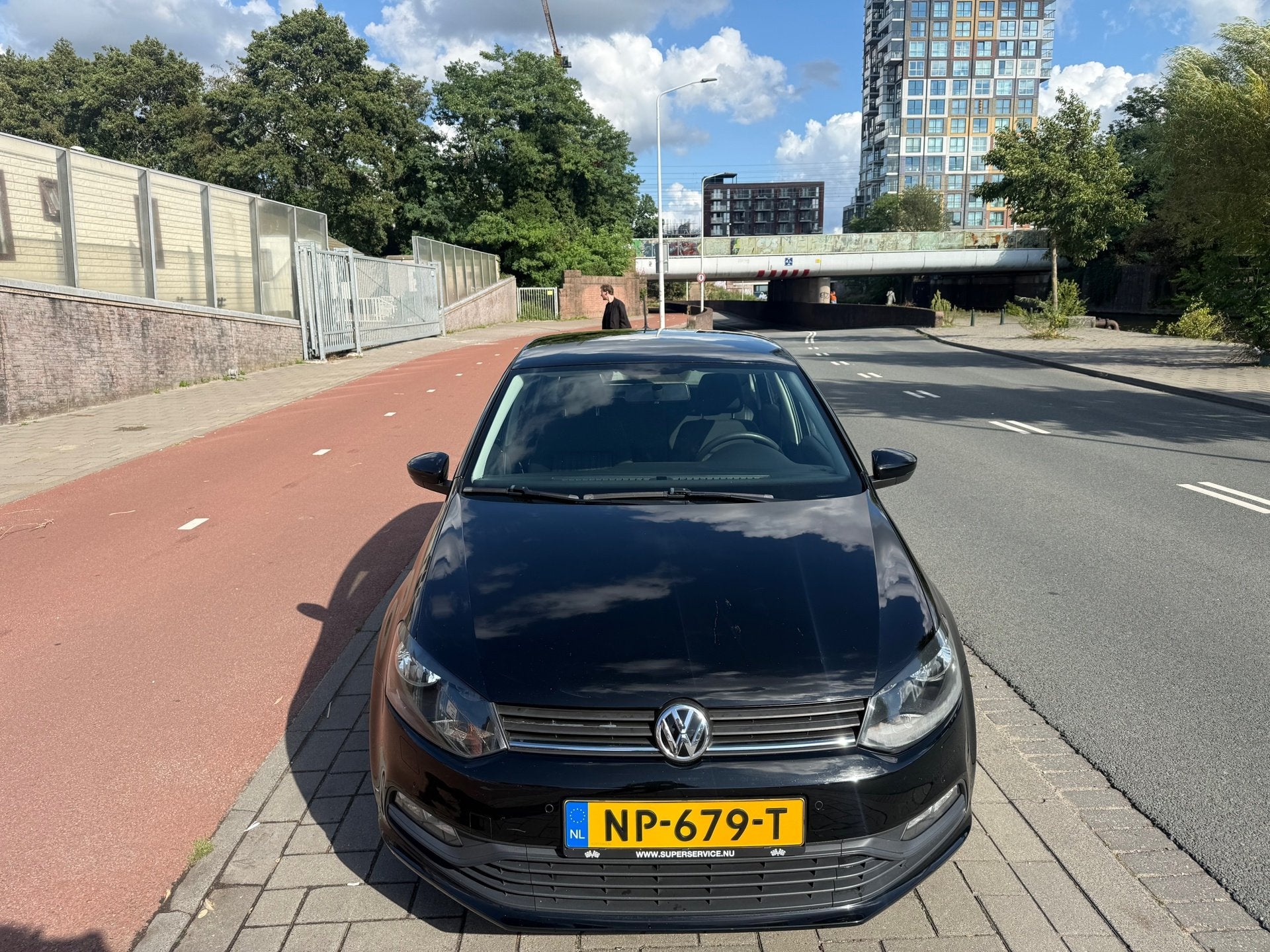 Volkswagen Polo 1.0 First Edition Airco StoelVerwarming Blue, Auto's, Voorwielaandrijving, Stof, Bedrijf, Handgeschakeld