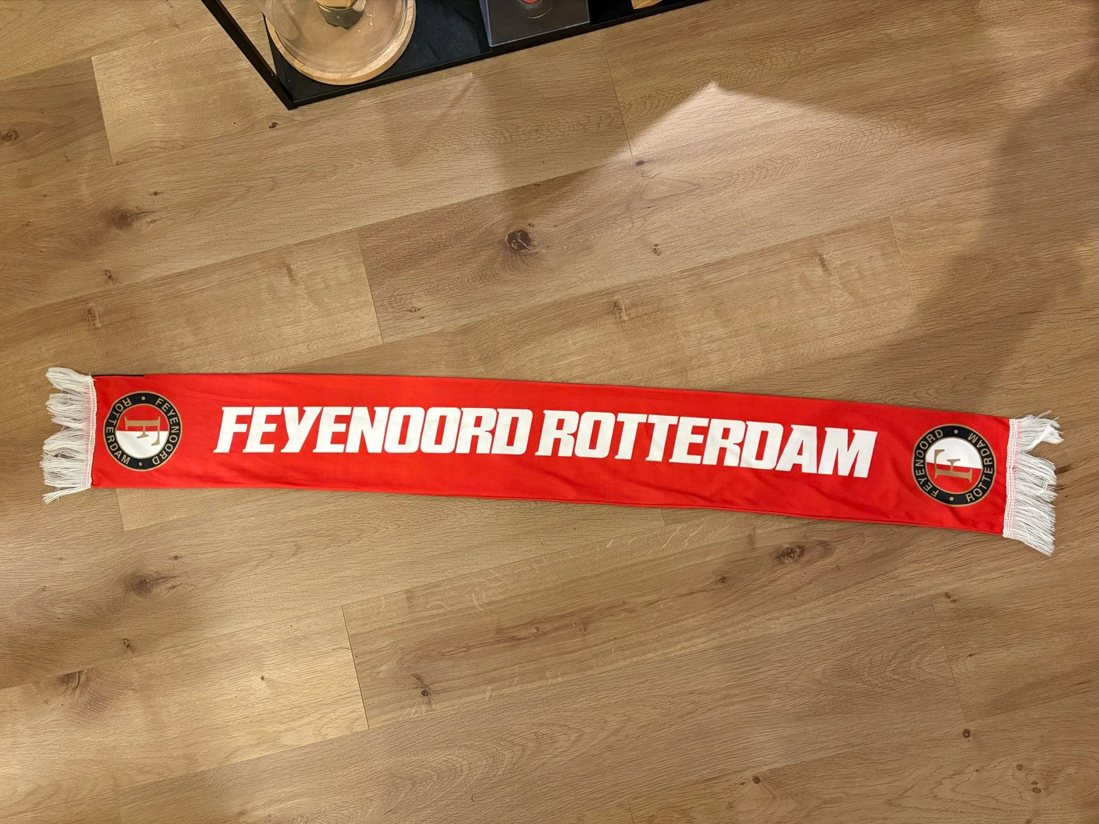 Feyenoord Rotterdam Sjaal - Ome Gerard 90 Jaar, Ophalen of Verzenden, Zo goed als nieuw, Clubaccessoires