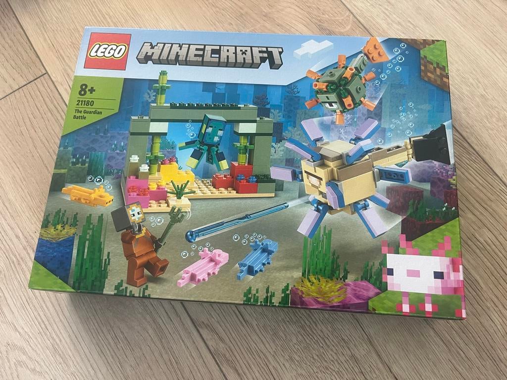 LEGO Minecraft 21180 Het Bewakersgevecht Nieuw in doos, Ophalen of Verzenden, Nieuw