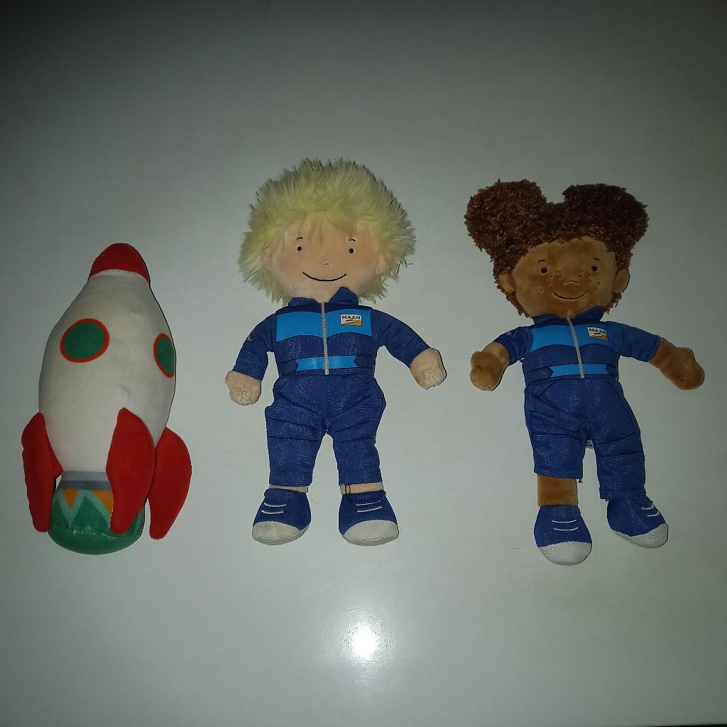 Astronaut knuffels 30 cm groot ., Ophalen of Verzenden, Gebruikt, Overige typen, Middelgroot (20 tot 80 cm)