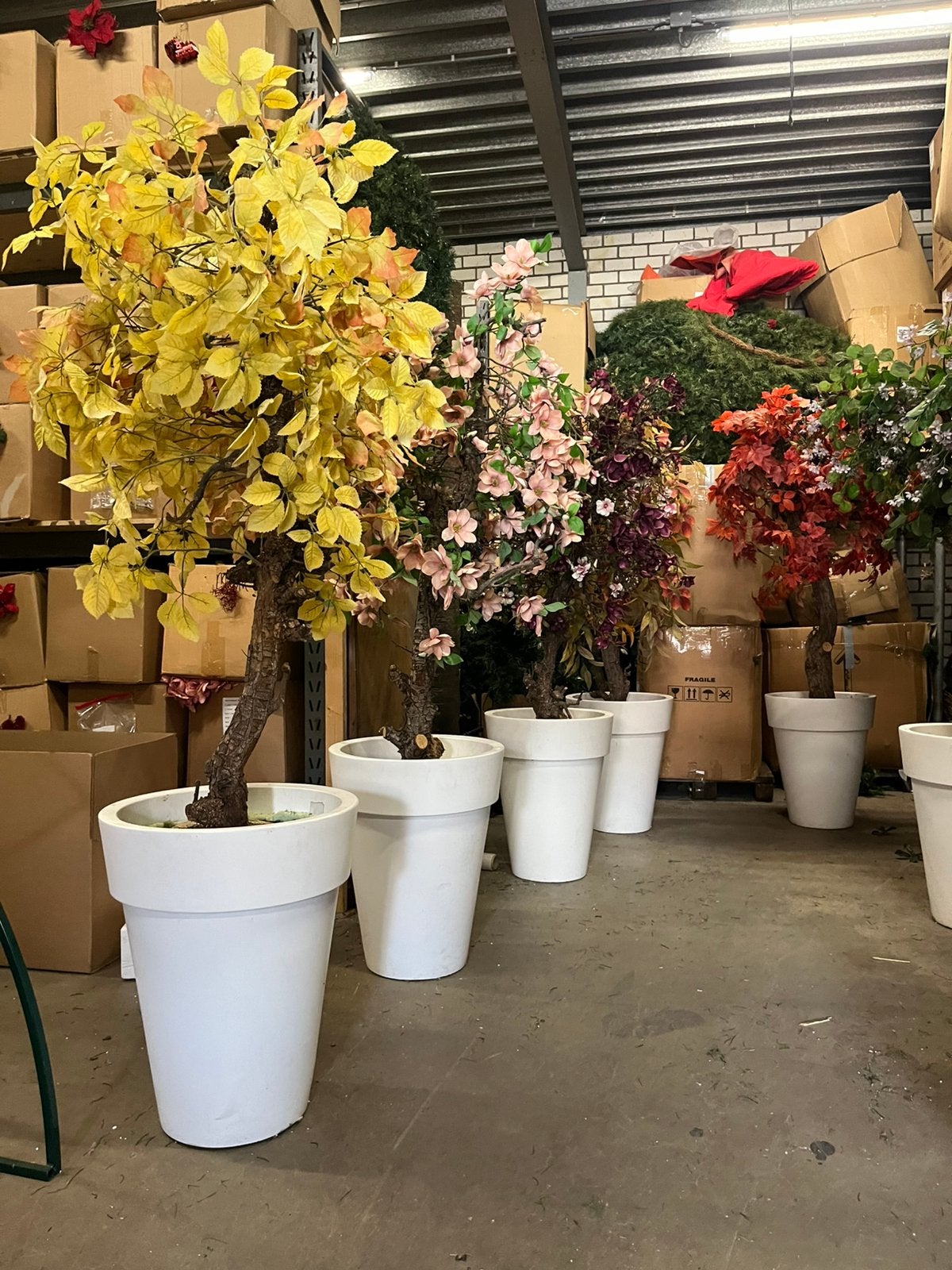 Kunstboompjes herfstkleuren, Huis en Inrichting, Ophalen of Verzenden, Zo goed als nieuw