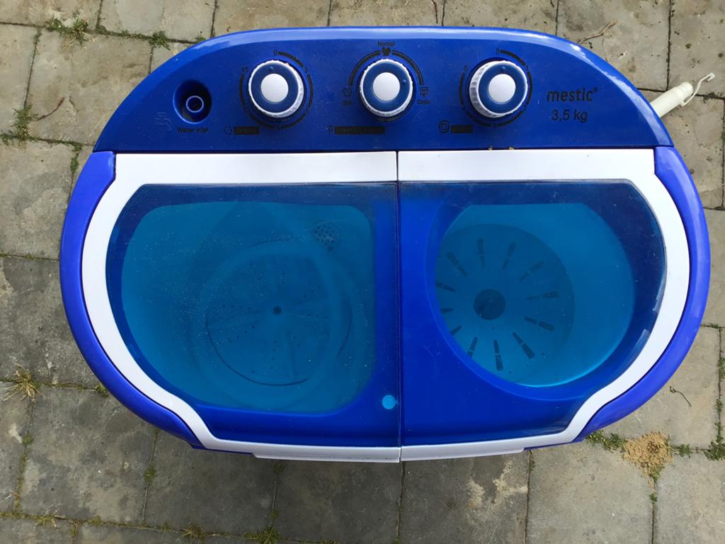 Mestic MW-120 Camping Wasmachine met Centrifuge, Ophalen of Verzenden, Zo goed als nieuw