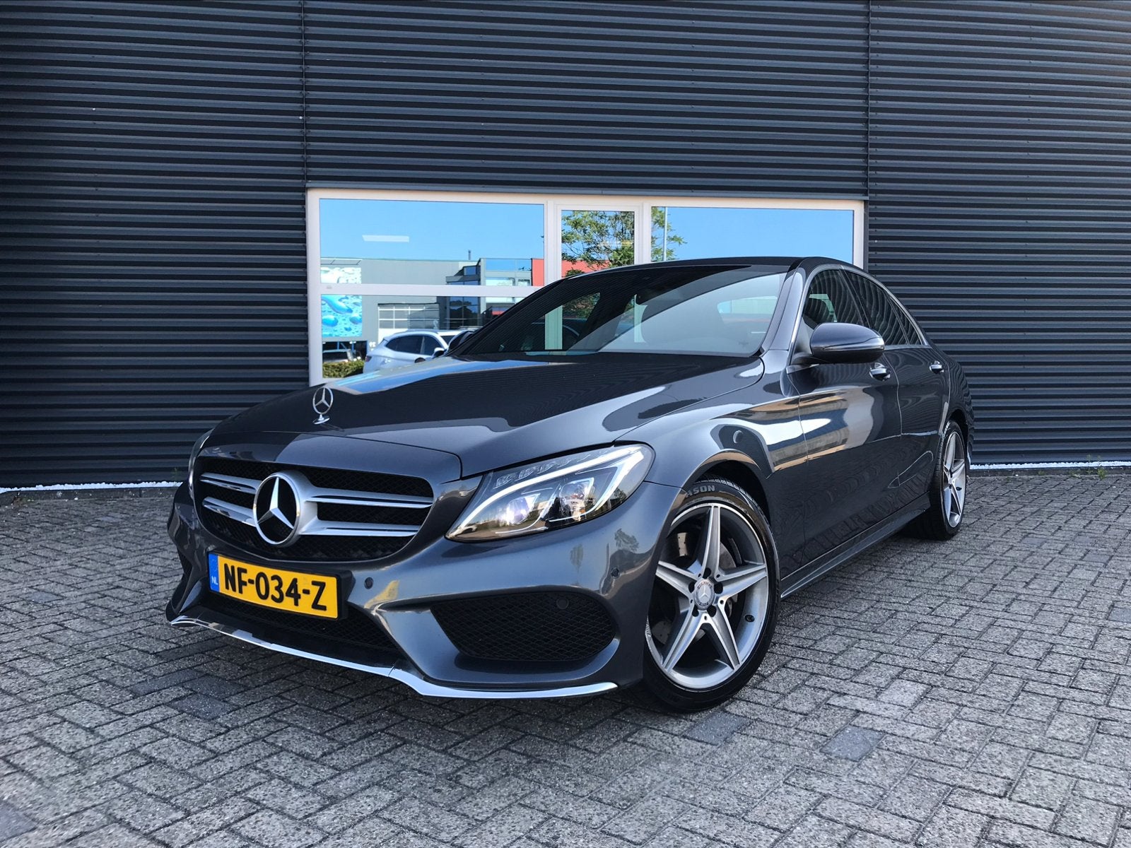 Mercedes C Klasse 220 CDI AMG Edition 1 Burmester Leder Navi, Achterwielaandrijving, 4 cilinders, Leder, Diesel