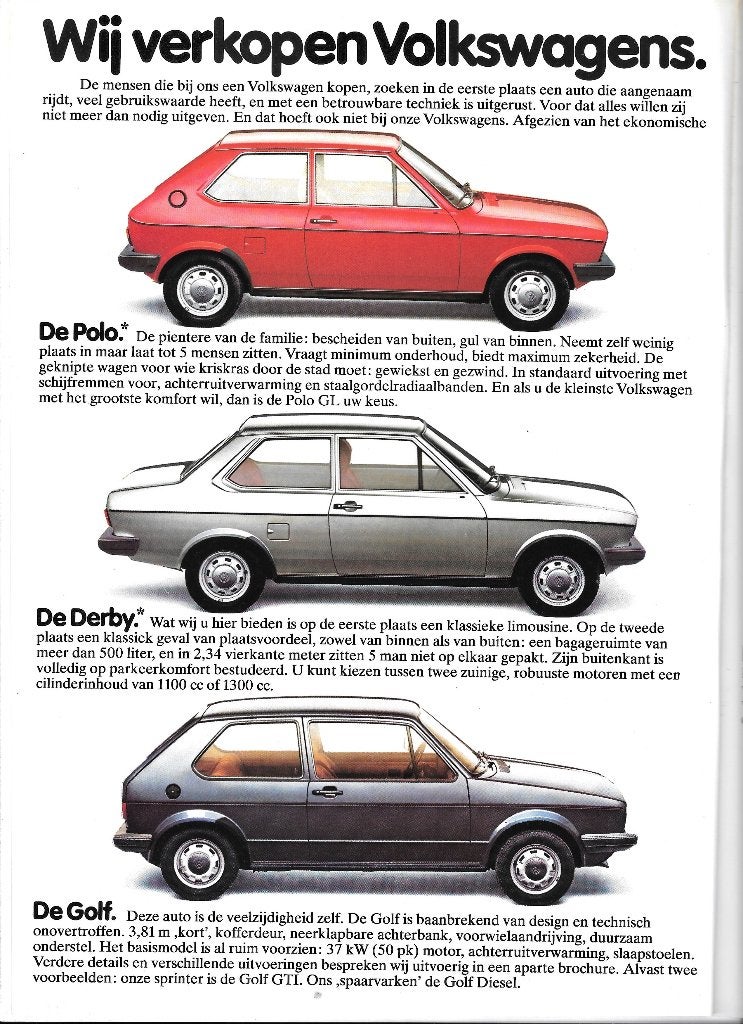 VOLKSWAGEN/AUDI  1979, Ophalen of Verzenden, Zo goed als nieuw, Audi