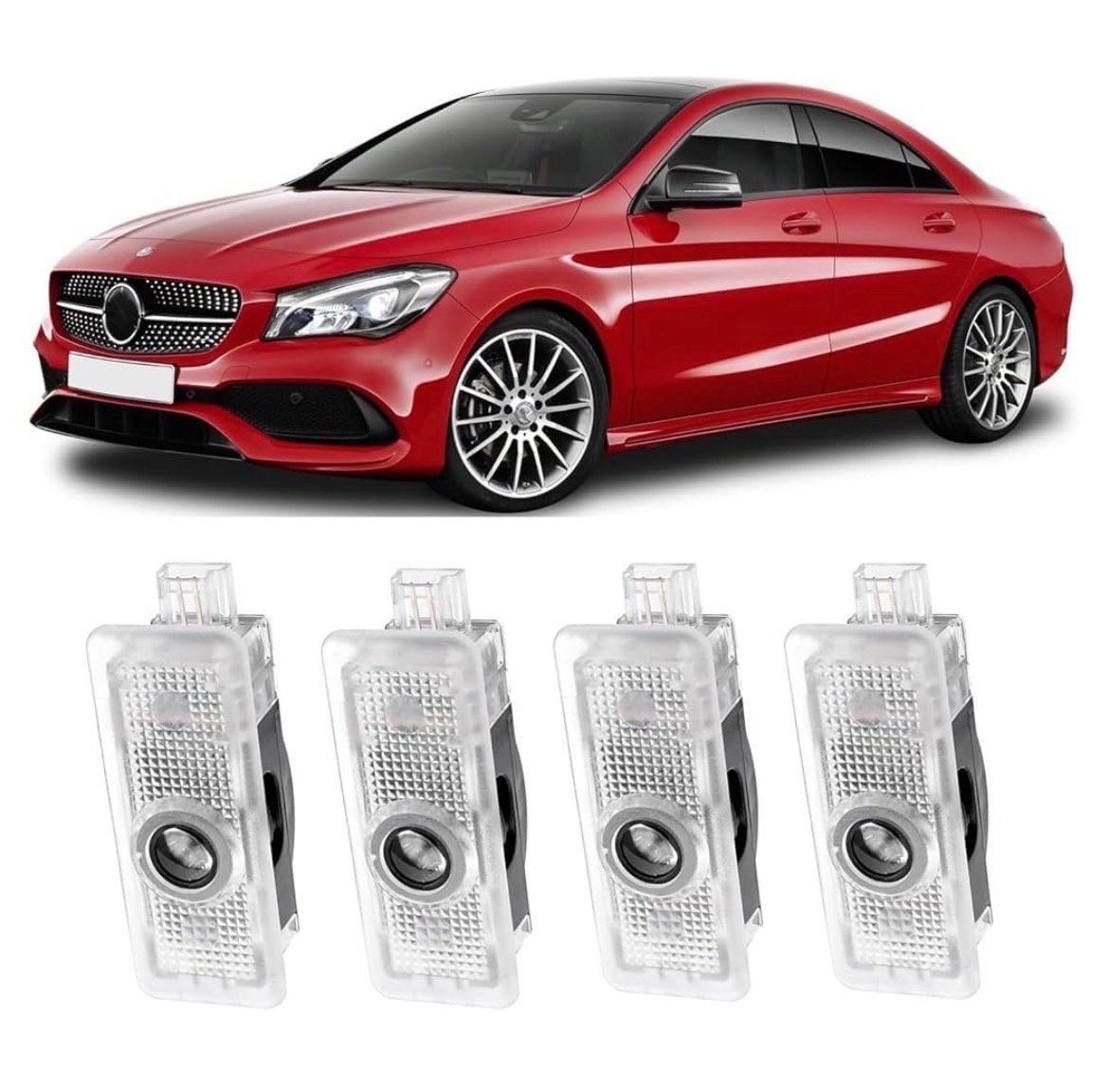 Mercedes CLA C117 Deur Logo Lampen - Projector Verlichting, Auto-onderdelen, Ophalen, Nieuw, Mercedes-Benz