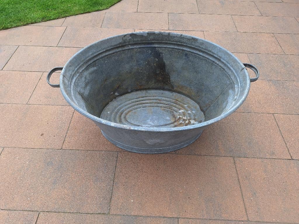 Zinken teil, Tuin en Terras, Ophalen, Overige materialen, Gebruikt, Balkon