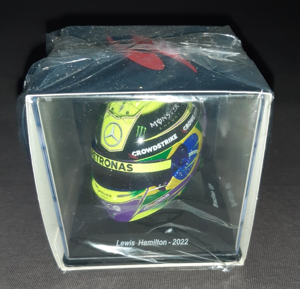 Spark 1:5 5HF085 Lewis Hamilton helmet F1 Brazil GP 2022, Verzenden, Nieuw, Formule 1