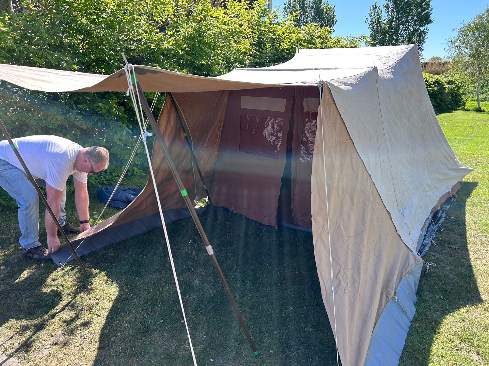 de waard tent Tuureluur jaren 80 retro katoenen katoen, Ophalen, Gebruikt, Tot en met 3