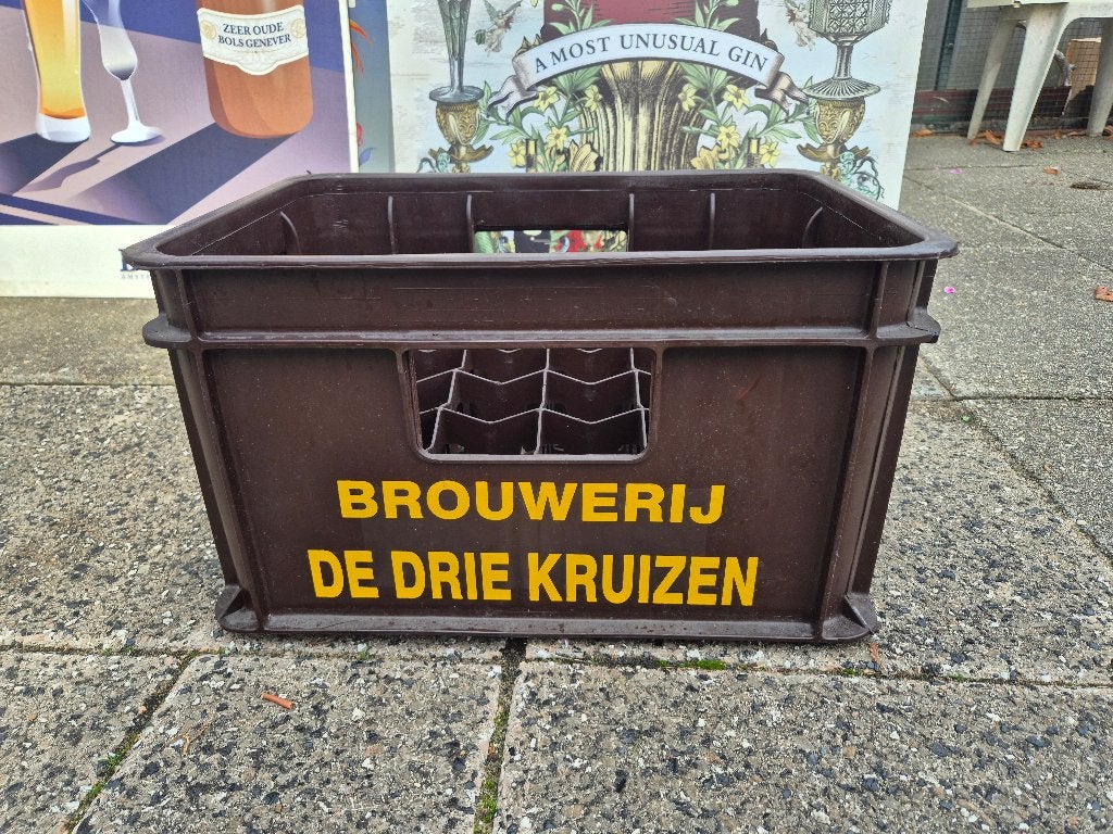 Zeldzaam drie Kruizen bier krat., Verzamelen, Ophalen of Verzenden, Flesje(s), Overige merken