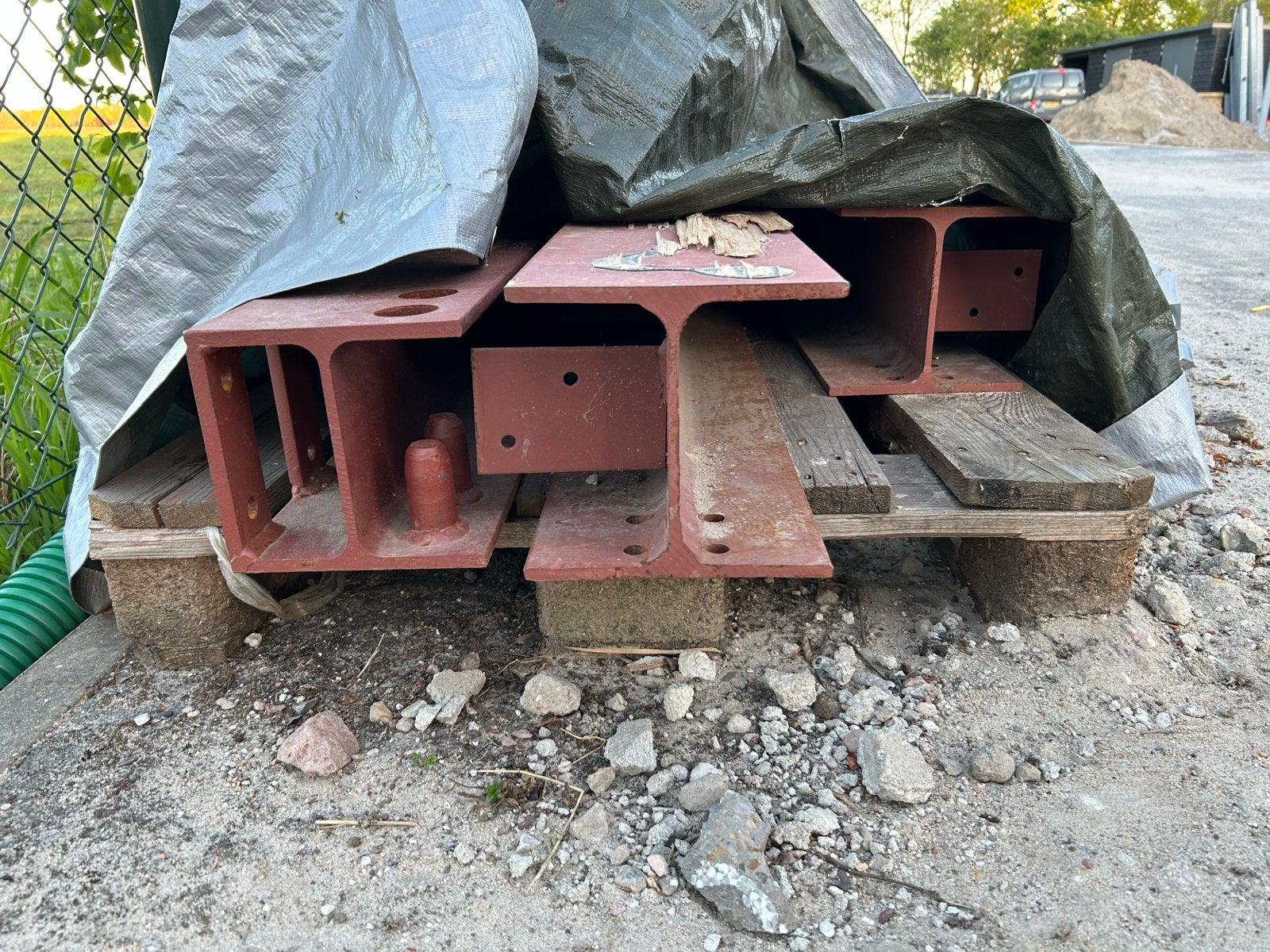 HEA 180 & 160 Stalen Balken gemenied, Doe-het-zelf en Verbouw, Metalen, Ophalen, Gebruikt, IJzer