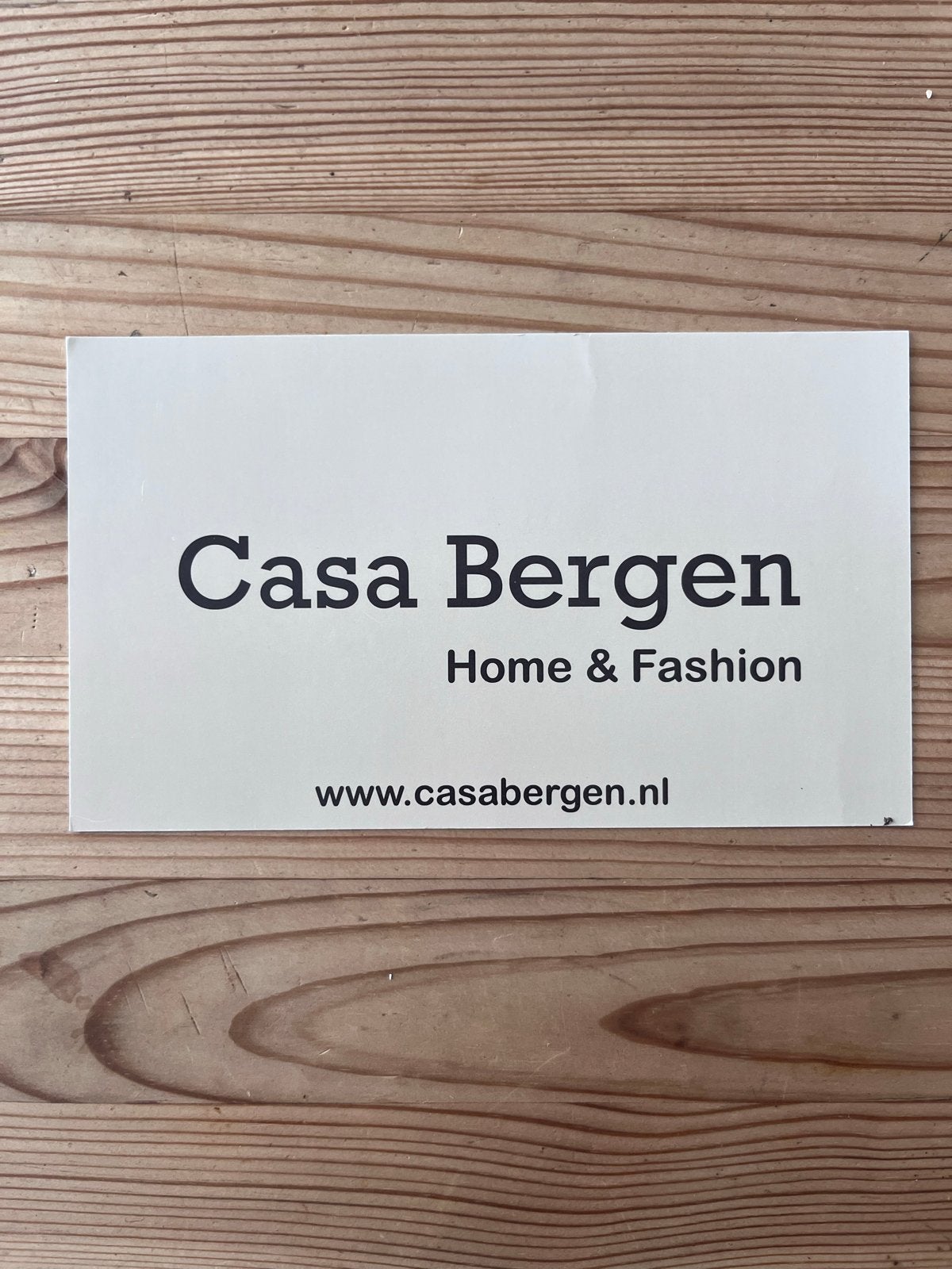 Cadeaubon Casa Bergen (waarde €50), Eén persoon, Cadeaubon