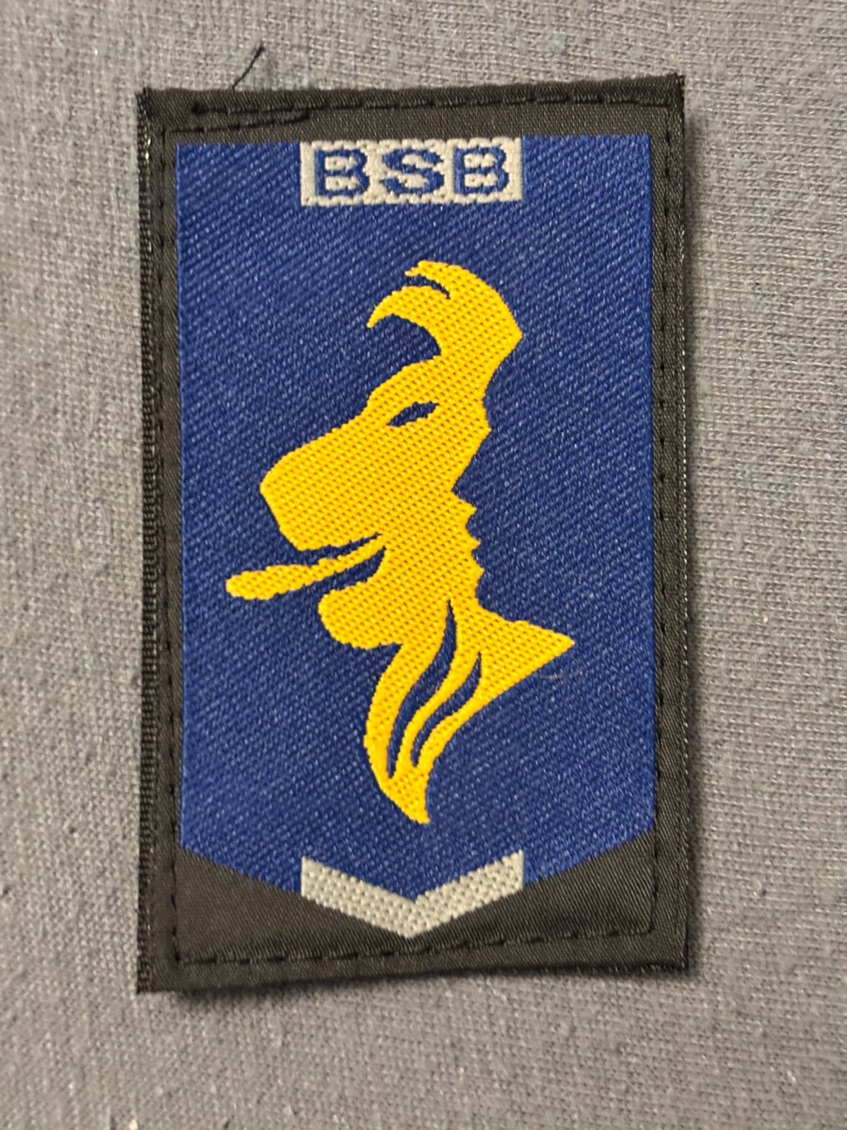 Originele BSB gvt arm embleem, Verzamelen, Verzenden, Marechaussee, Overige gebieden, Embleem of Badge