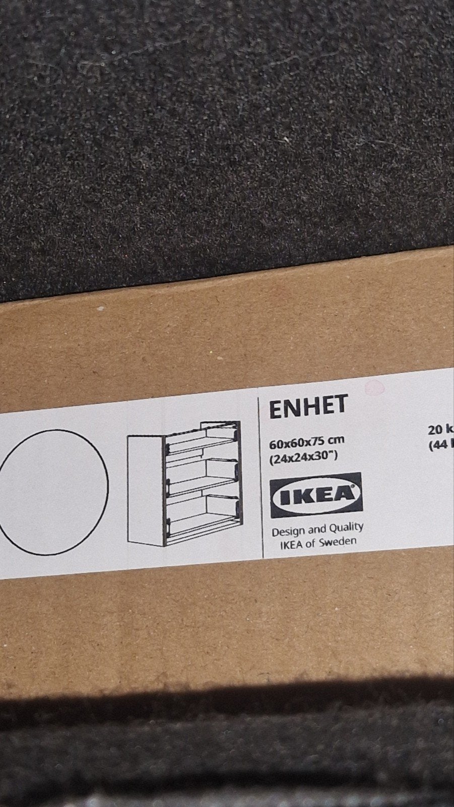IKEA ENHET Kastje 60x60x75 cm - Nieuw in doos, Ophalen, Nieuw