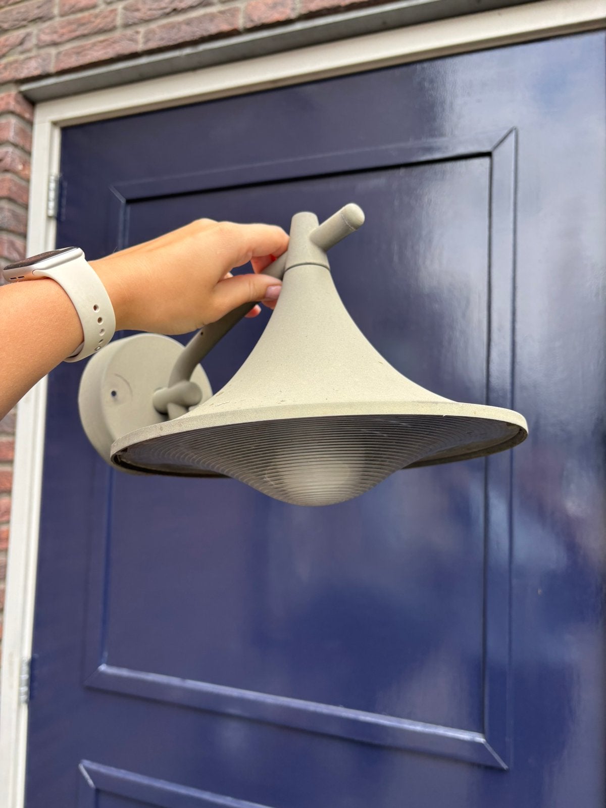 Gratis ophalen: goedwerkende buitenlamp, Tuin en Terras, Buitenverlichting, Ophalen, Zo goed als nieuw