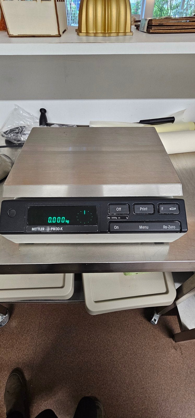 Mettler PM30-K Digitale Weegschaal - Zeer Nauwkeurig, Witgoed en Apparatuur, Ophalen, Keukenweegschaal, 10 tot 50 kg, Fijner dan 1 gram