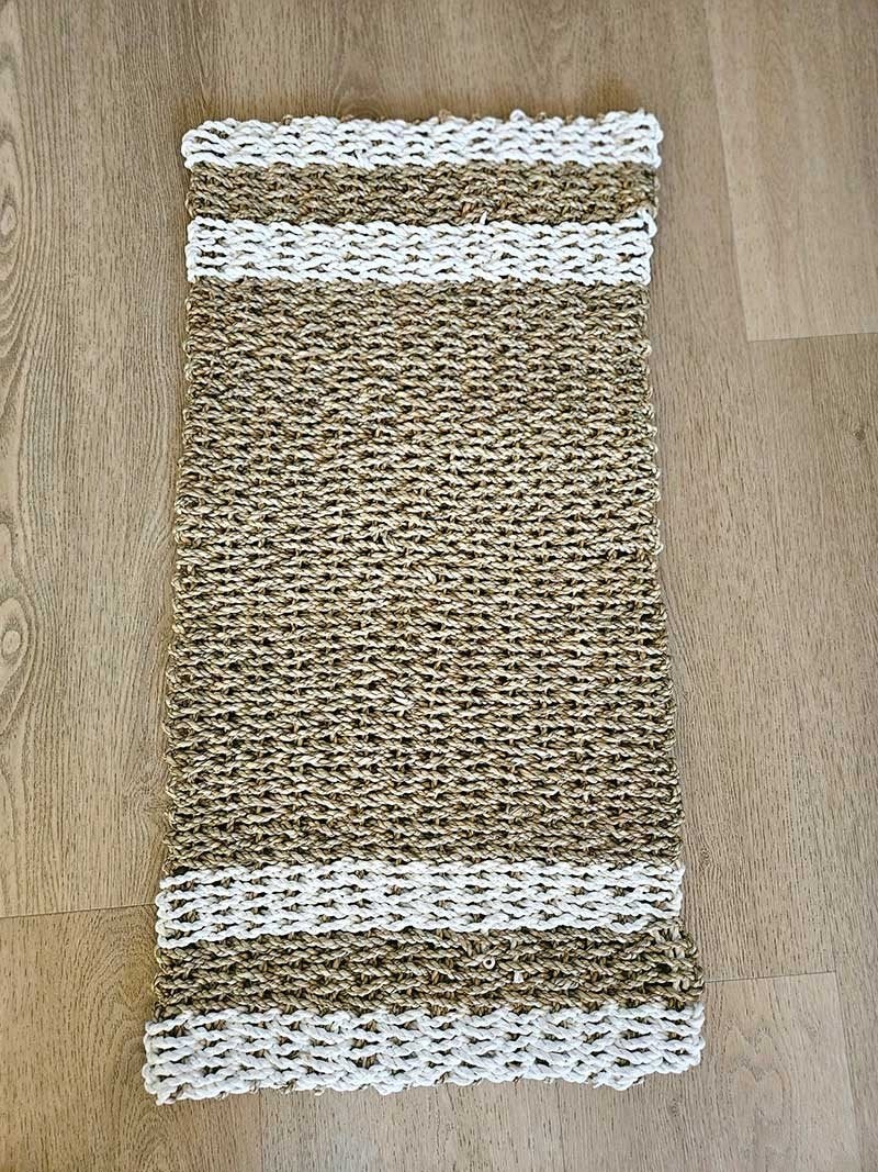 Deurmat zeegras naturel naturel wit uit Bali, Ophalen of Verzenden, Tropical home, 6951nk, Nieuw