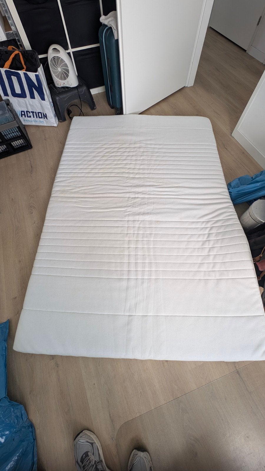 IKEA TUSSÖY Topmatras 140x200 cm - Traagschuim cm, Ophalen, Gebruikt, Eenpersoons, 140 cm