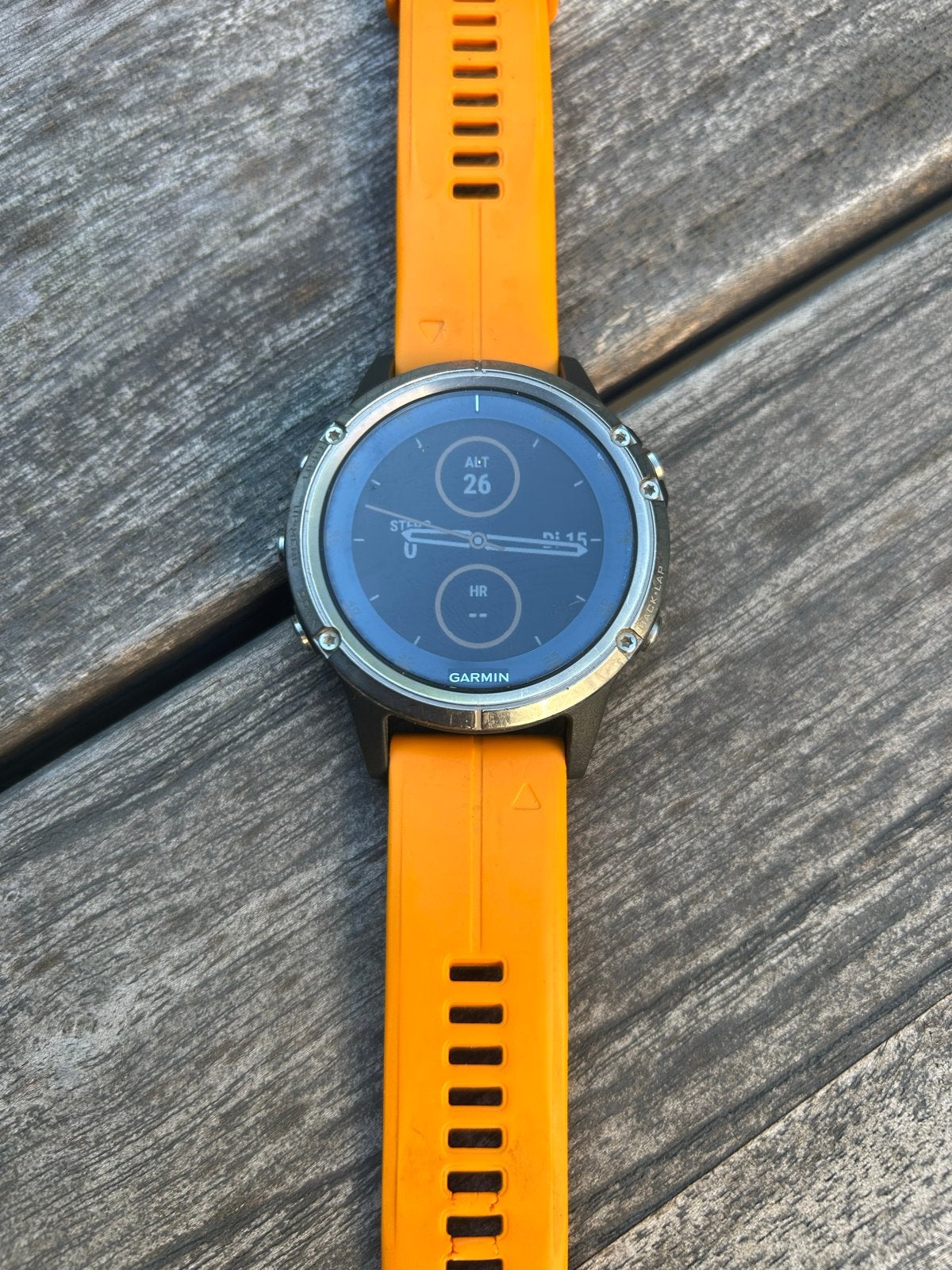 Garmin Fenix 5 Plus Sapphire titanium, Zwart, Ophalen of Verzenden, Waterdicht, Android
