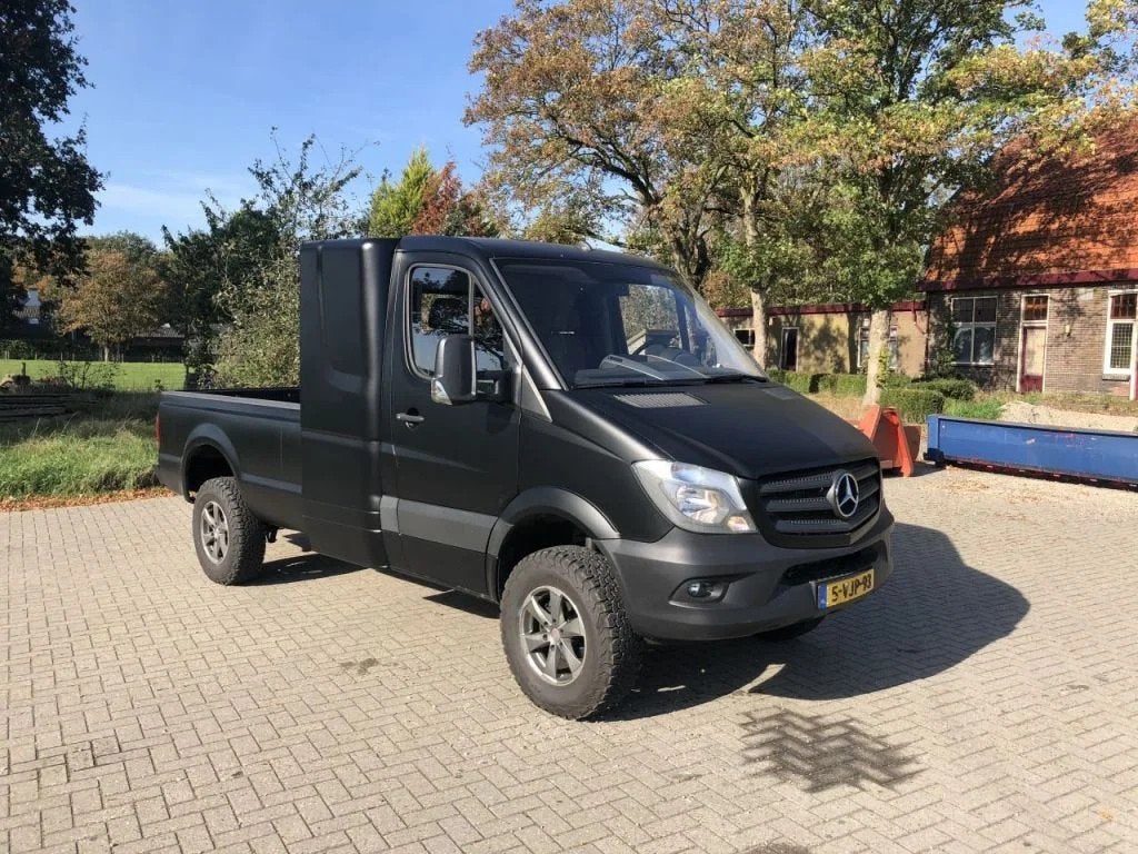 Mercedes-Benz Sprinter 319 4x4 luchtgeremd slaap cabine v6 1, Gebruikt, 190 pk, Bedrijf, Diesel