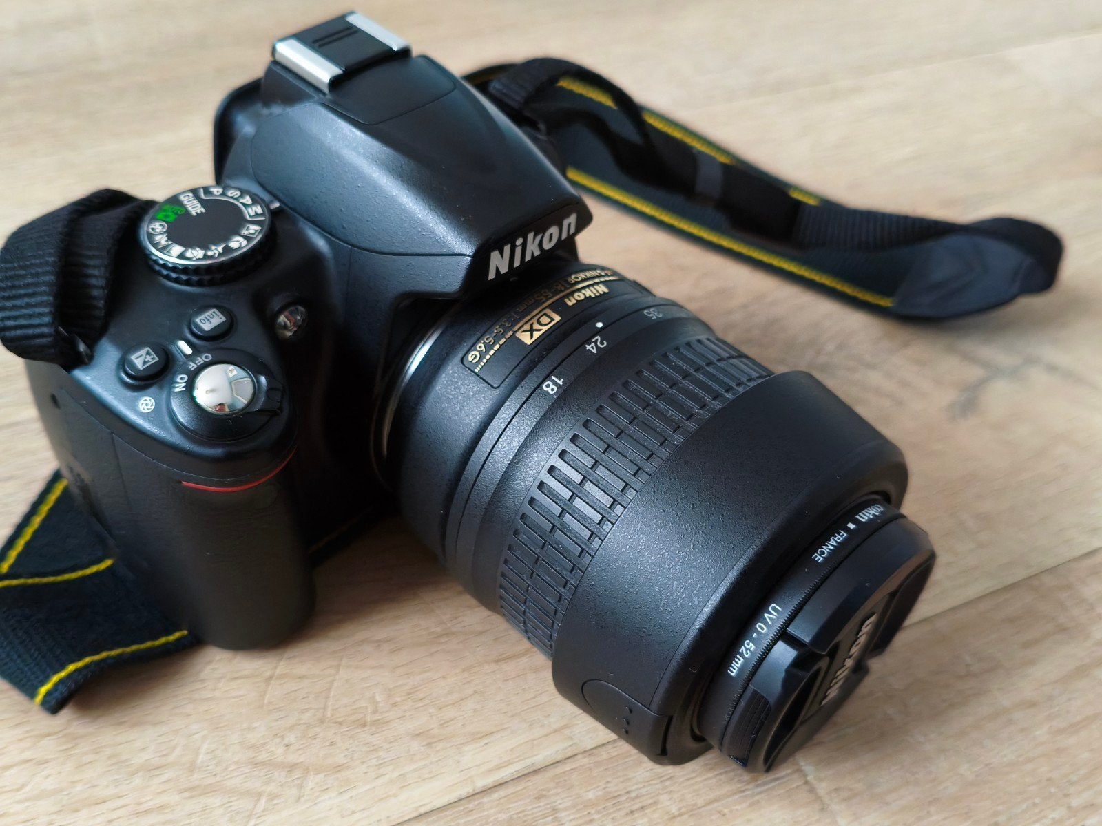 Nikon D3000 dSLR met UV filter en screenprotec, Ophalen, Spiegelreflex, Screenprotector, Handmatige focus