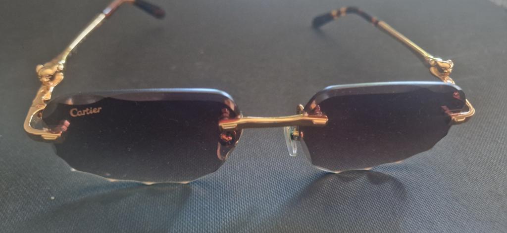 Cartier Panthere Zonnebril - Zo goed als nieuw, Zonnebril, Bruin, Zo goed als nieuw, Ophalen