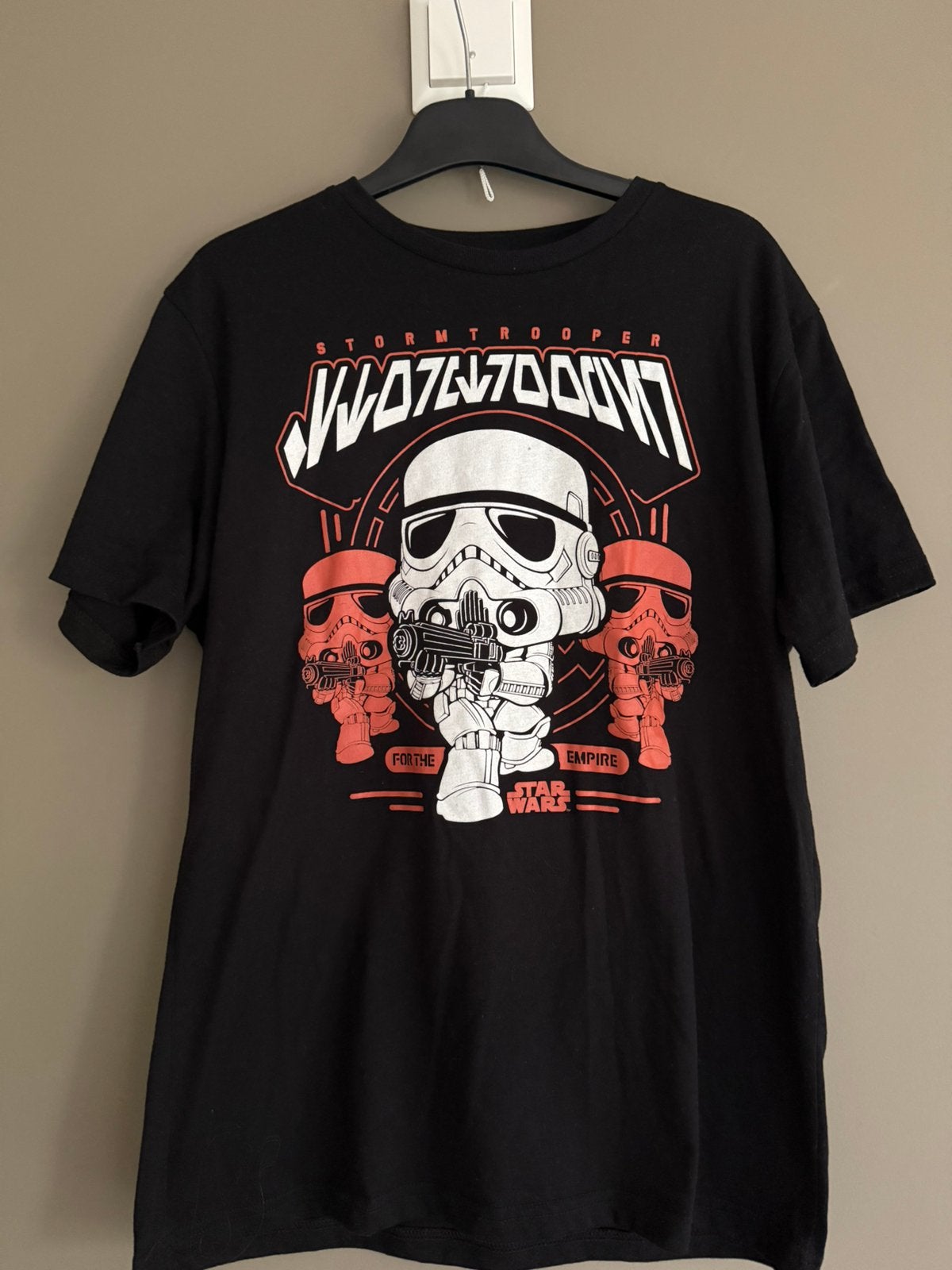 T shirt zwart maat M met StarWars Stormtroopers, Kleding | Heren, Verzenden, Zo goed als nieuw, Maat 48/50 (M), Zwart