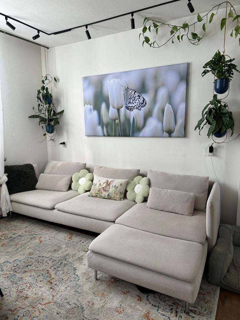 Ikea Söderhamn 3-zitsbank met chaise longue, Huis en Inrichting, Banken | Bankstellen, Ophalen, 125 tot 150 cm, Hoekbank, Driepersoons