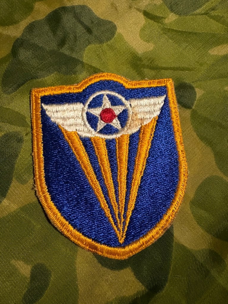 Tweede wereldoorlog USAAF 4th air force patch (1), Ophalen of Verzenden, Luchtmacht, Amerika, Embleem of Badge
