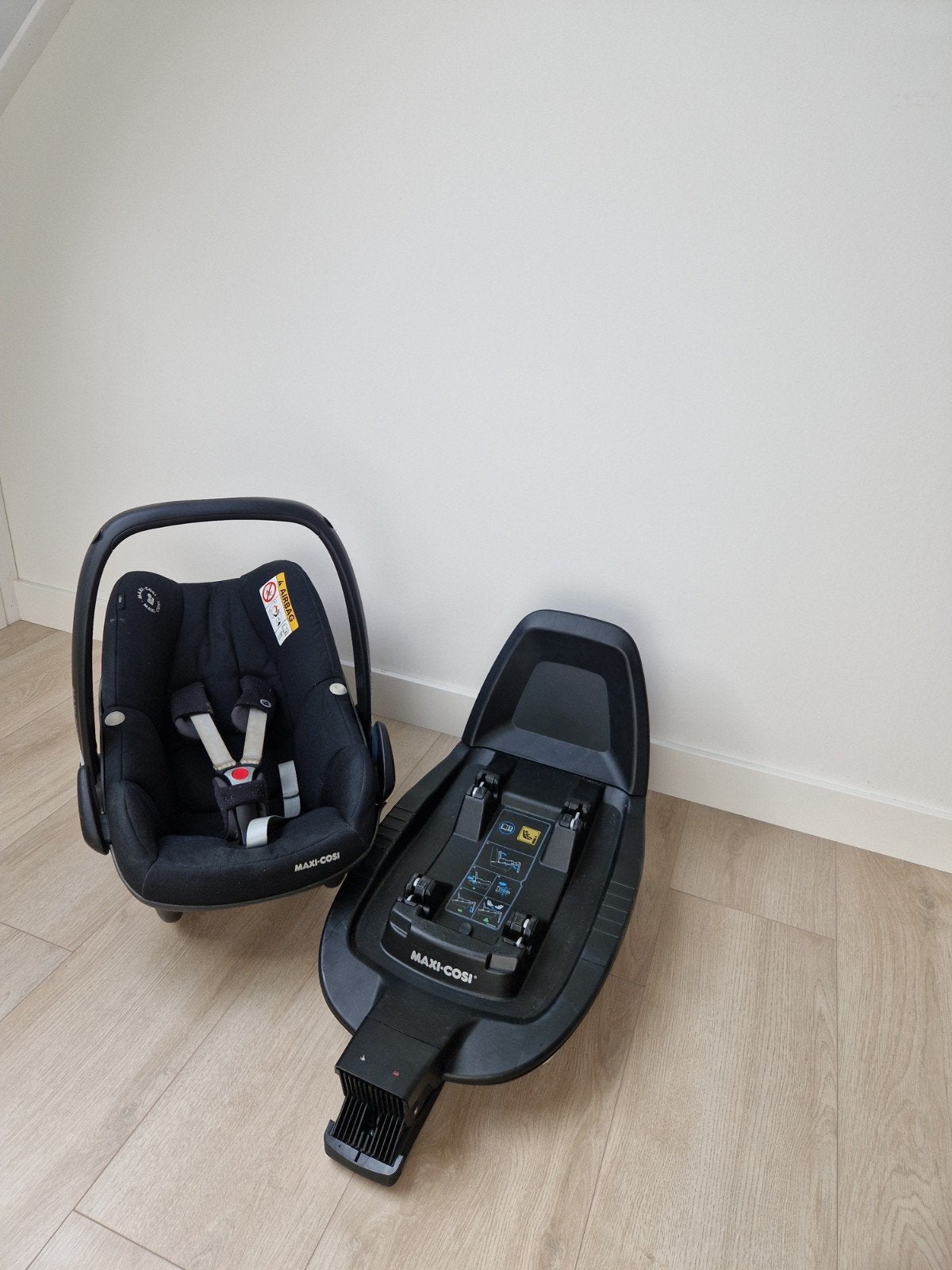 Maxi Cosi Pebble Pro - Maxi Cosi Family FIX2, Ophalen, Gebruikt, Isofix, 0 t/m 13 kg