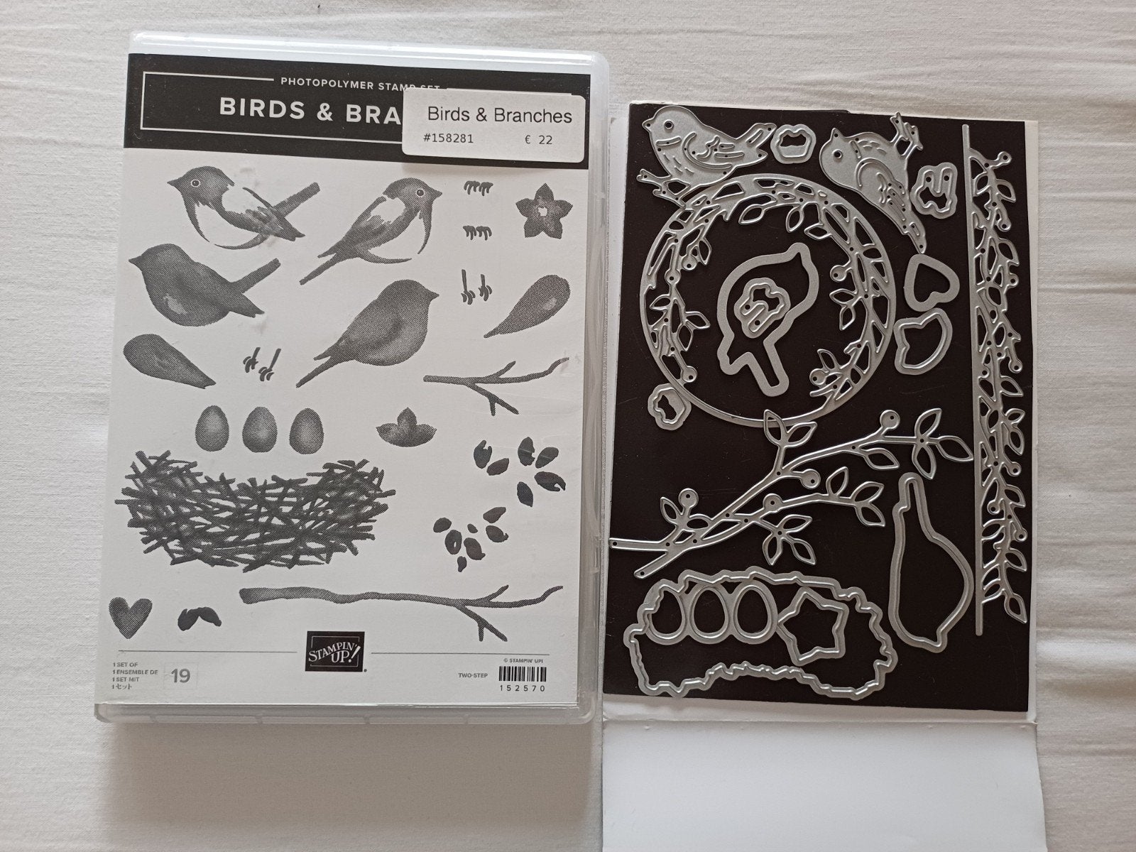 Stampin' Up! Birds & Branches stempels en snijmallen, Geschikt voor snijden, Gebruikt, Kunststof, Overige merken