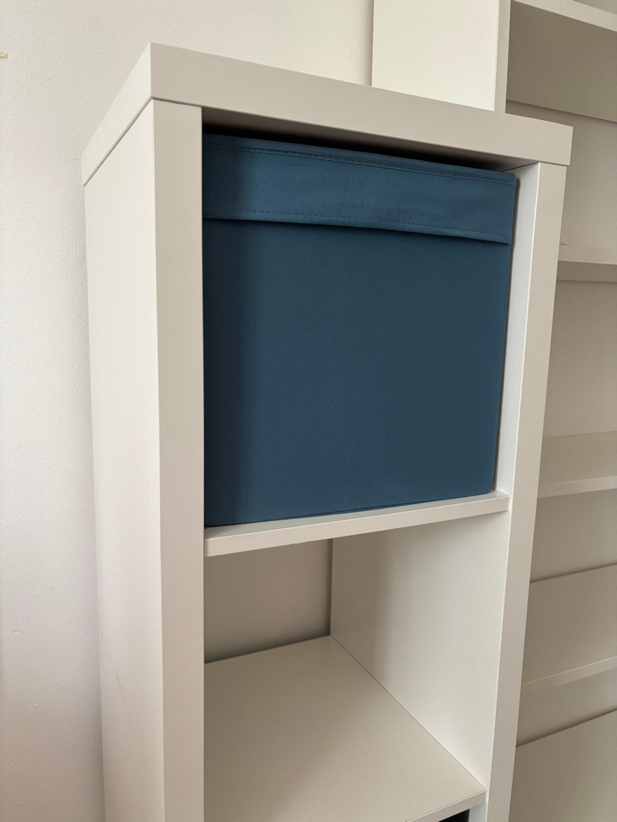 Witte kallax met 2x inzetbak, Huis en Inrichting, Ophalen, Met plank(en), Minder dan 50 cm, 100 tot 150 cm