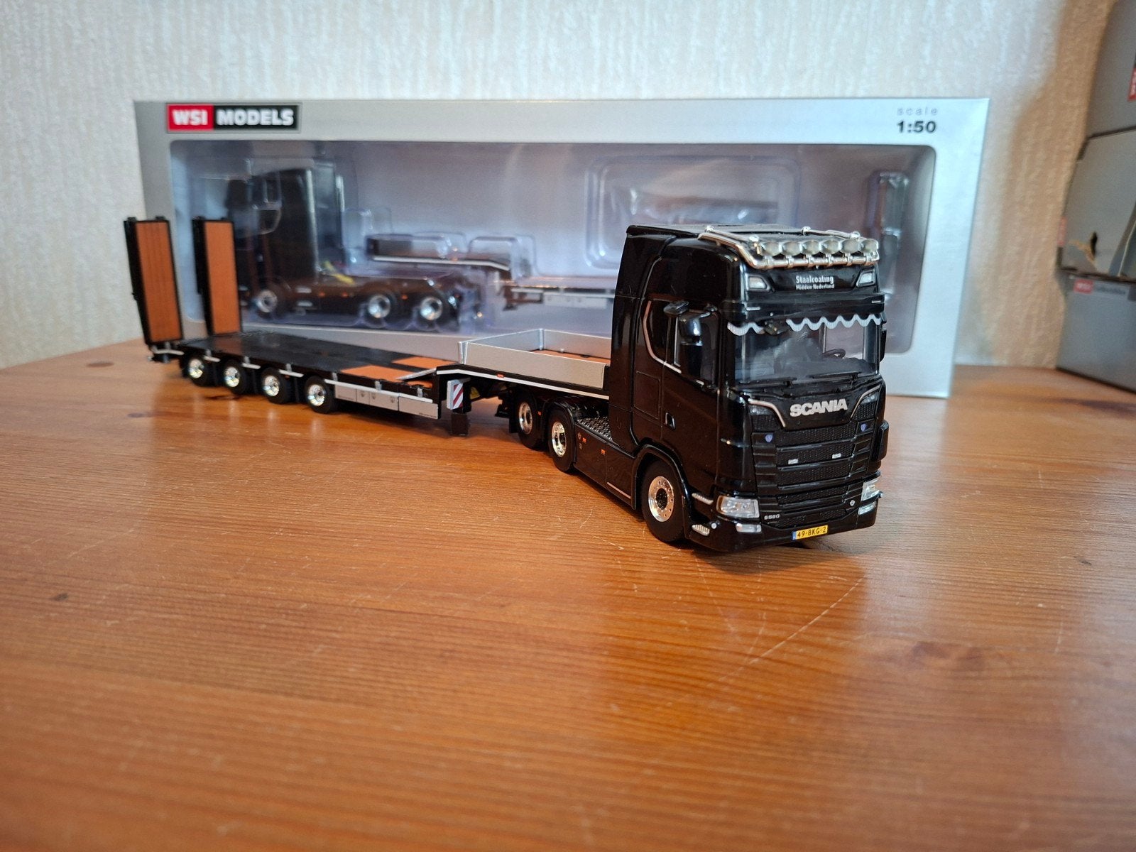 Wsi Scania Staalcoating Midden Nederland Barneveld, Hobby en Vrije tijd, Modelauto's | 1:50, Ophalen of Verzenden, Nieuw, Bus of Vrachtwagen