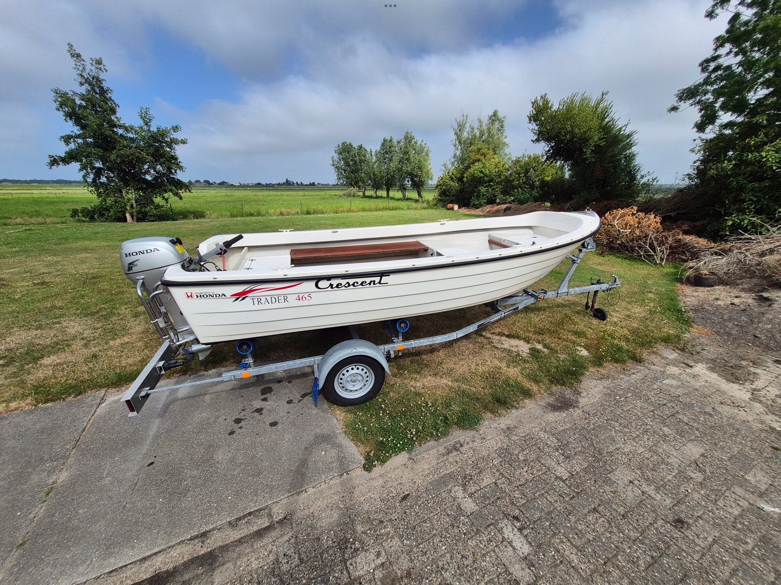 Vis/tourboot Crescent 465 trader complete set, Ophalen, Viertaktmotor, 5 m, 20 cm