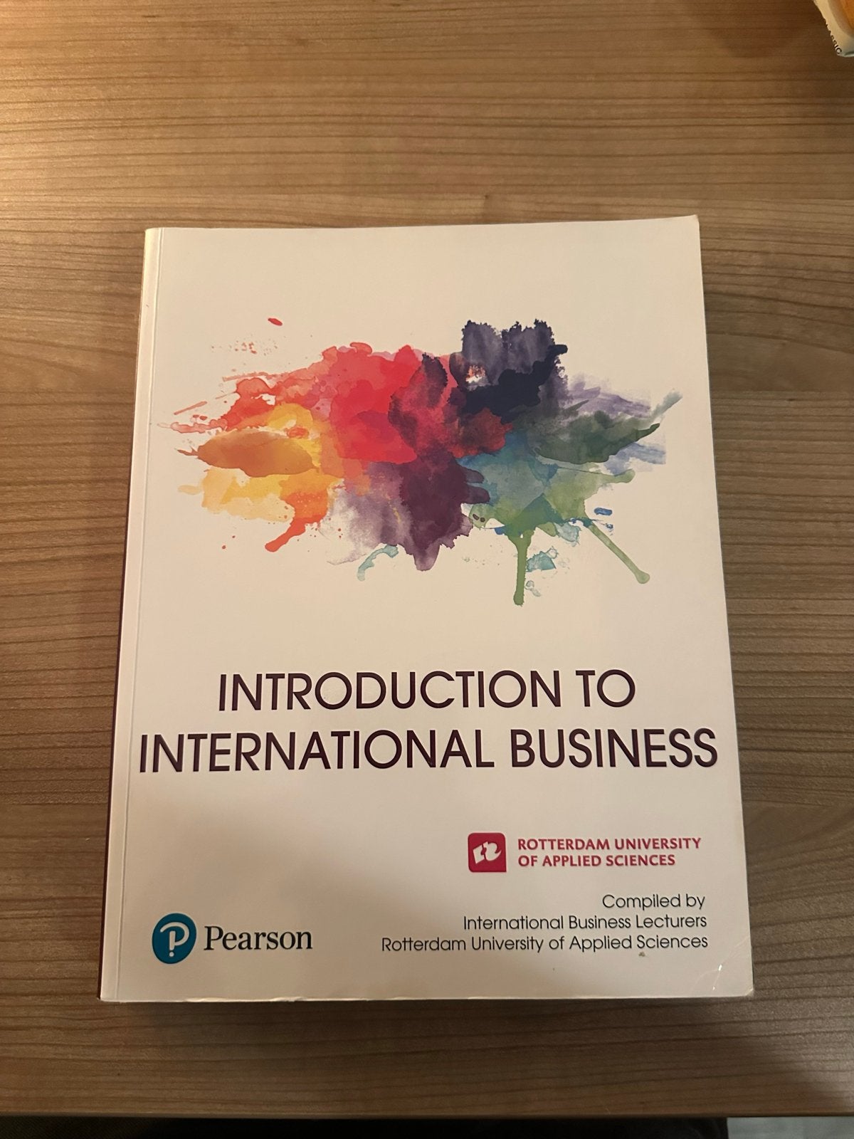 Introduction to International Business - Studieboek, Boeken, Ophalen of Verzenden, Gamma, Zo goed als nieuw, HBO