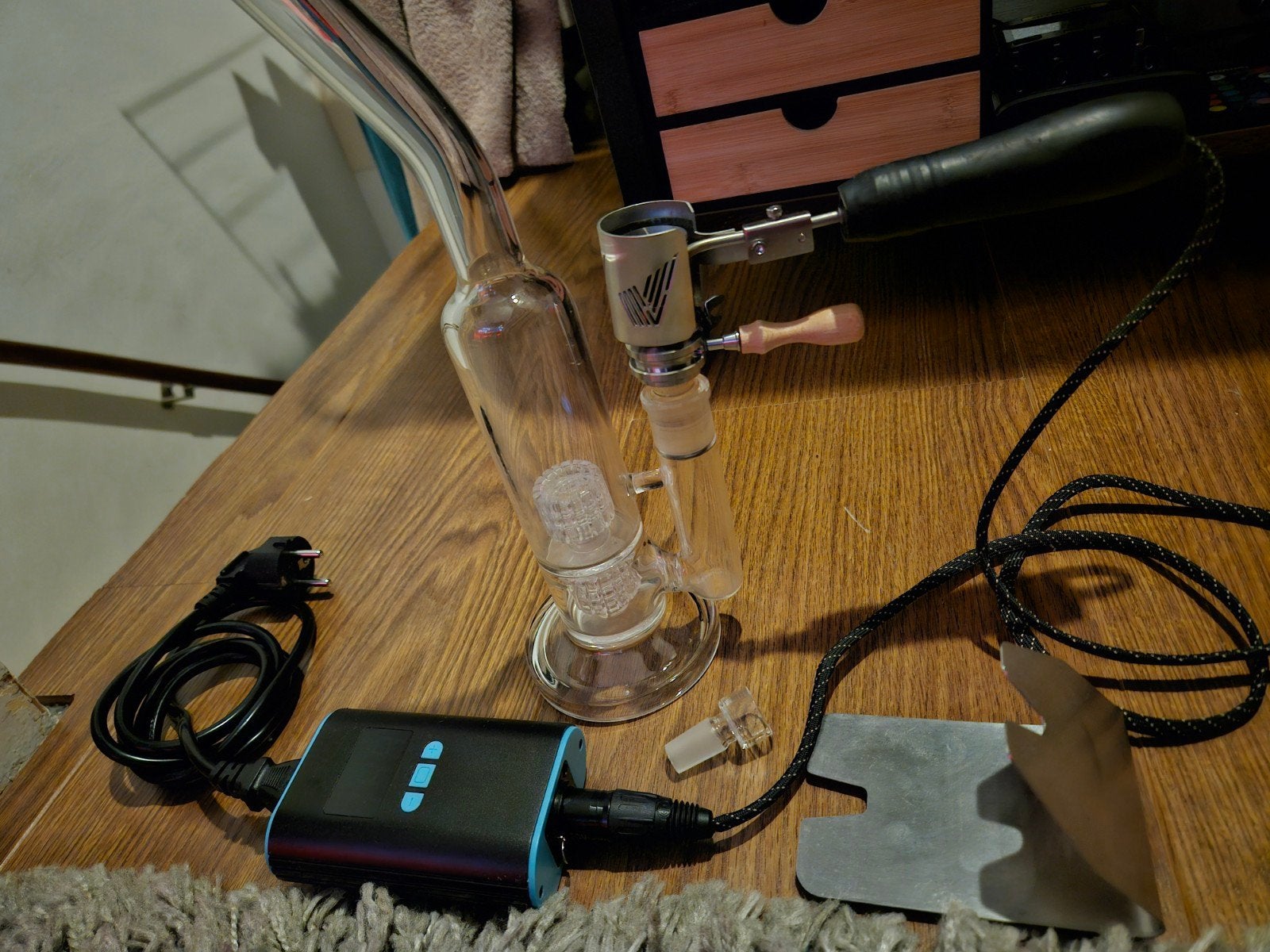 Vapvana Pinch Hitter Ball Verdamper Setup + Glazen Rig, Ophalen of Verzenden, Zo goed als nieuw, Overige typen