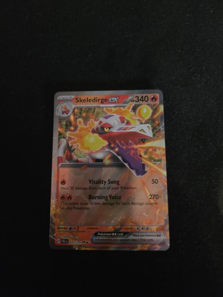 Skeledirge ex 027/193 - Pokémon Kaart, Ophalen of Verzenden, Zo goed als nieuw, Losse kaart