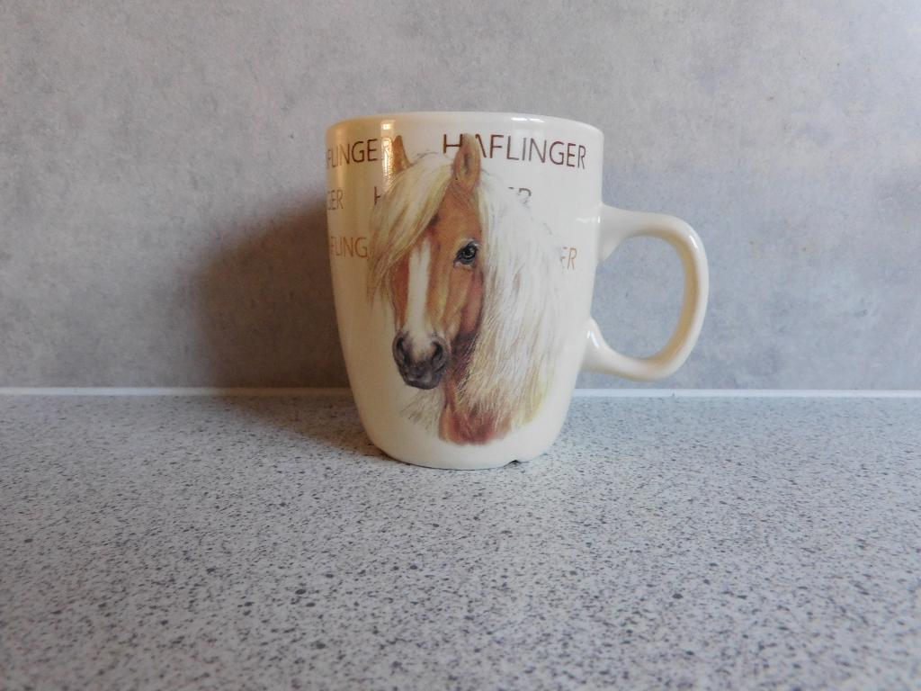 Senseo mok Haflinger Animal Print, Ophalen of Verzenden, Zo goed als nieuw, Overige stijlen, Kop(pen) en/of Schotel(s)