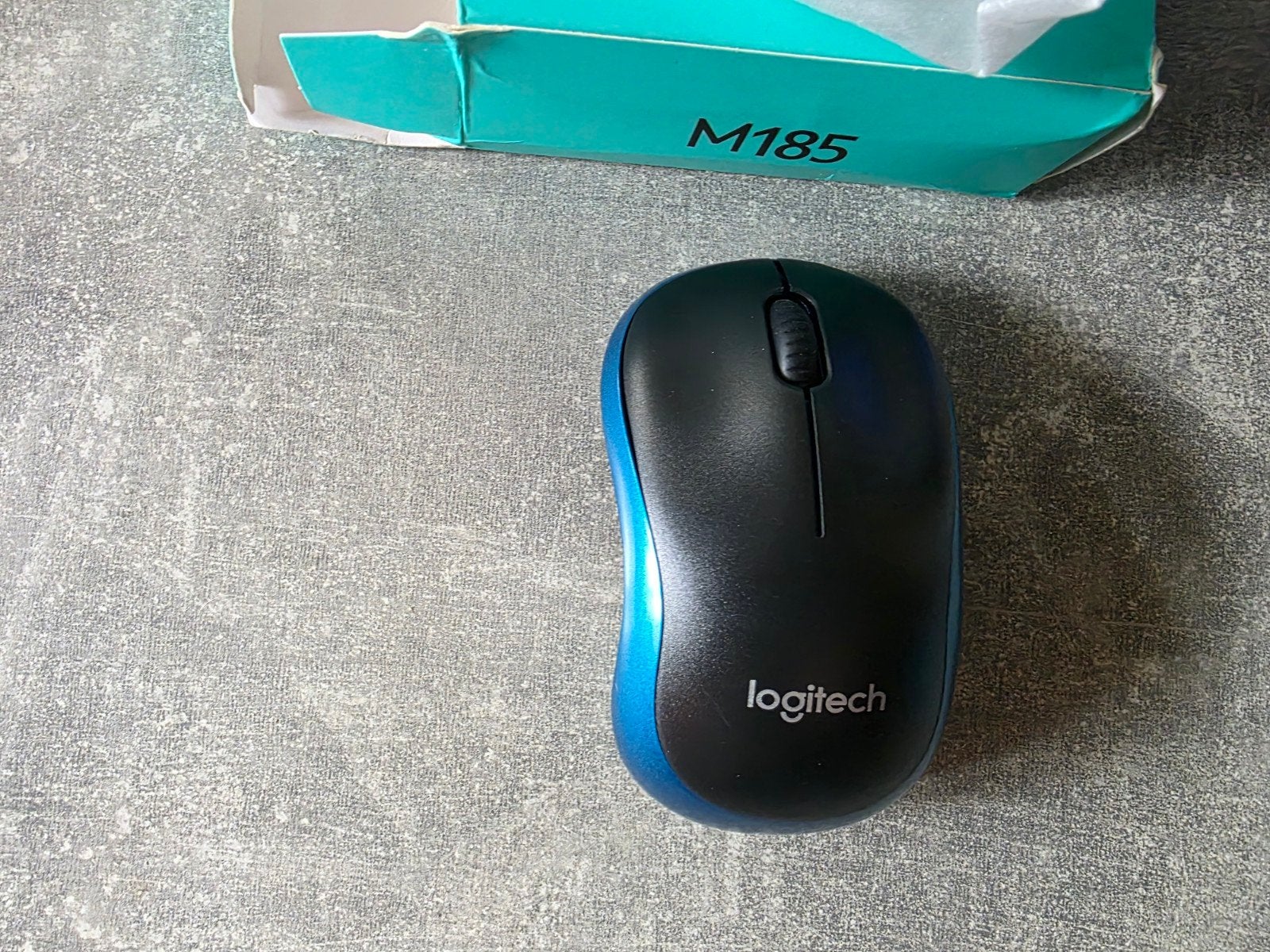 Logitech M185 Draadloze Muis - USB - Blauw - NIEUW, Muis, ‘LOGITECH’, Onbekend, Nieuw