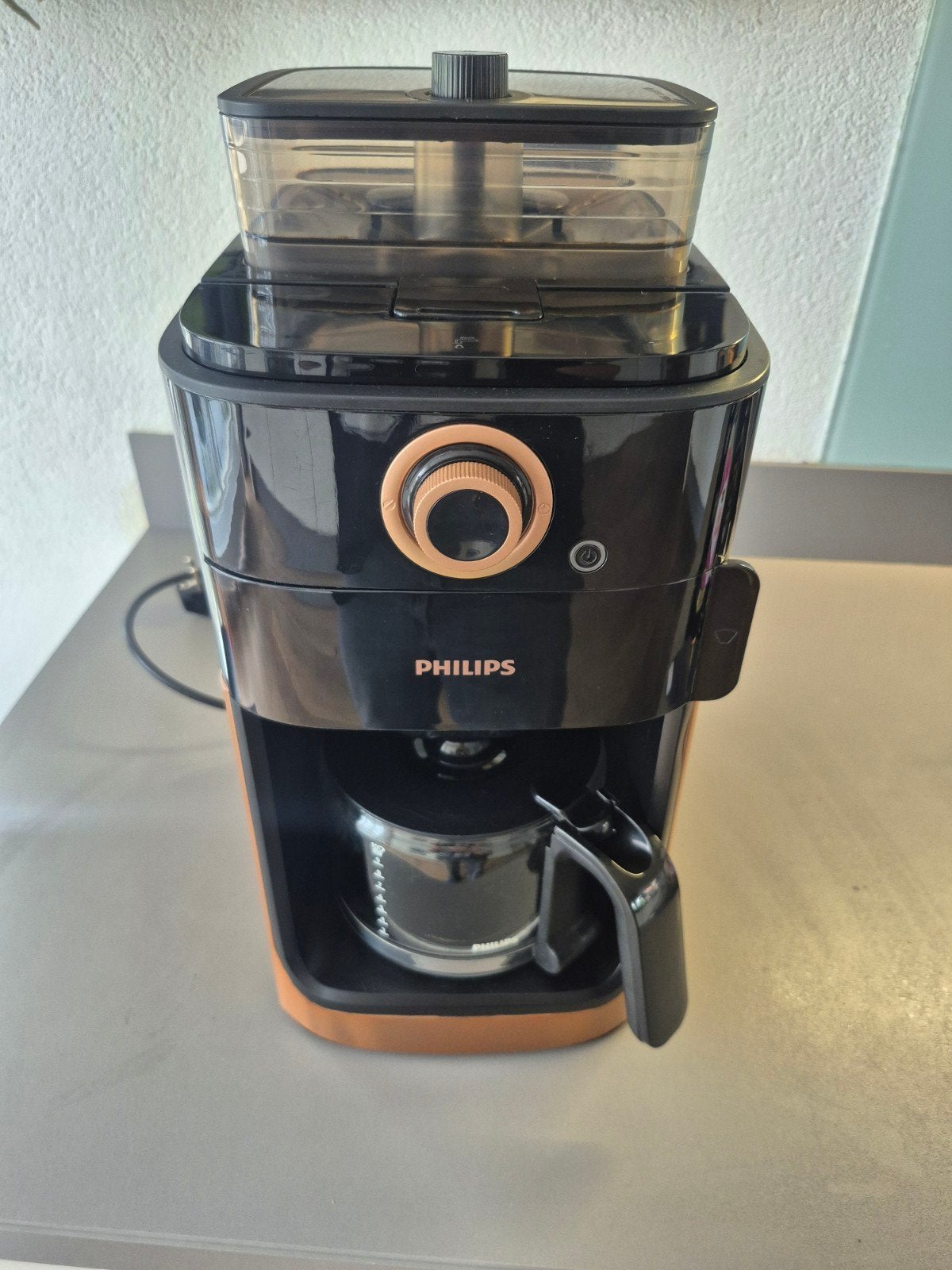 Philips Grind and Brew koffiezetapparaat., Ophalen, Gebruikt, Koffiebonen, Philips