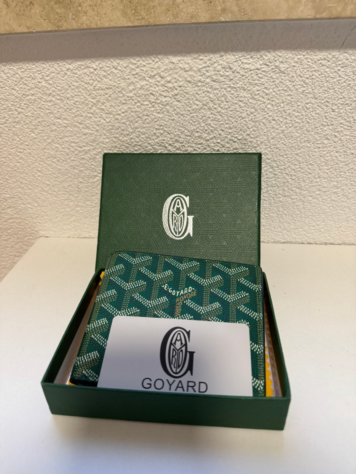 Goyard Victoire Wallet Green, Ophalen of Verzenden, Nieuw, Groen, Leer