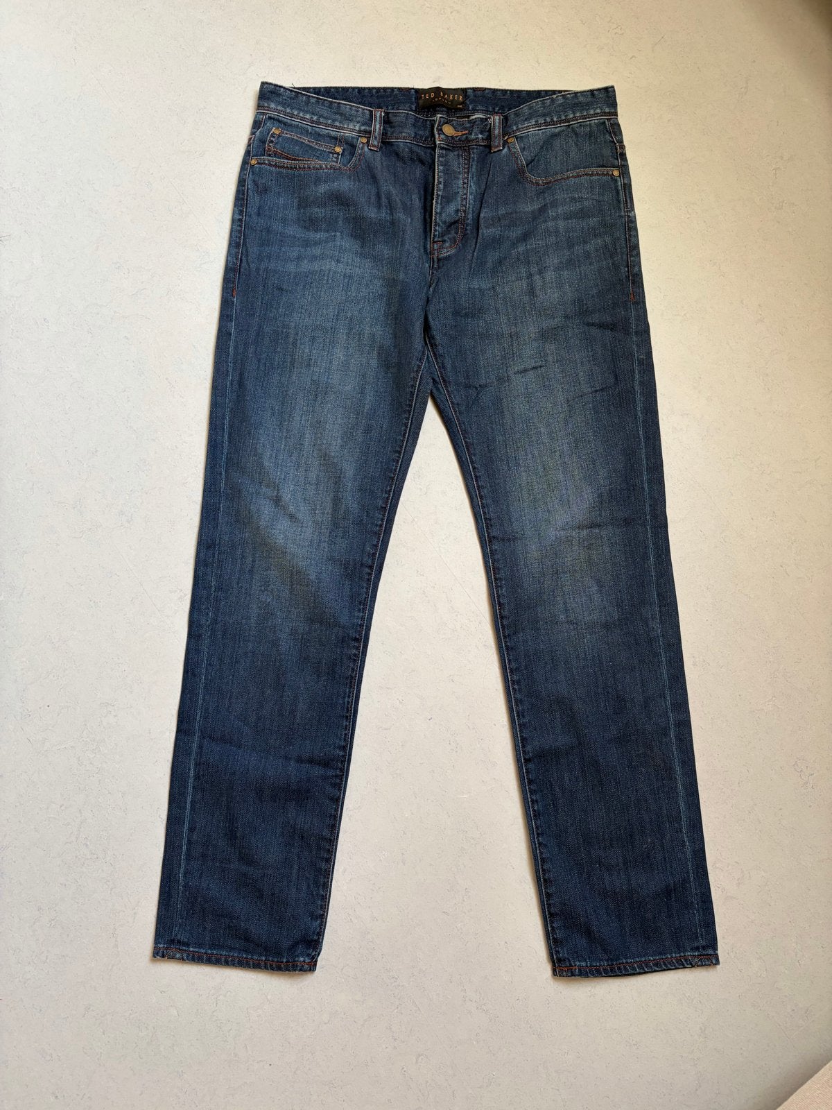 Ted Baker London Jeans - W34R, Kleding | Heren, Ophalen of Verzenden, Zo goed als nieuw, Blauw, W33 - W34 (confectie 48/50)