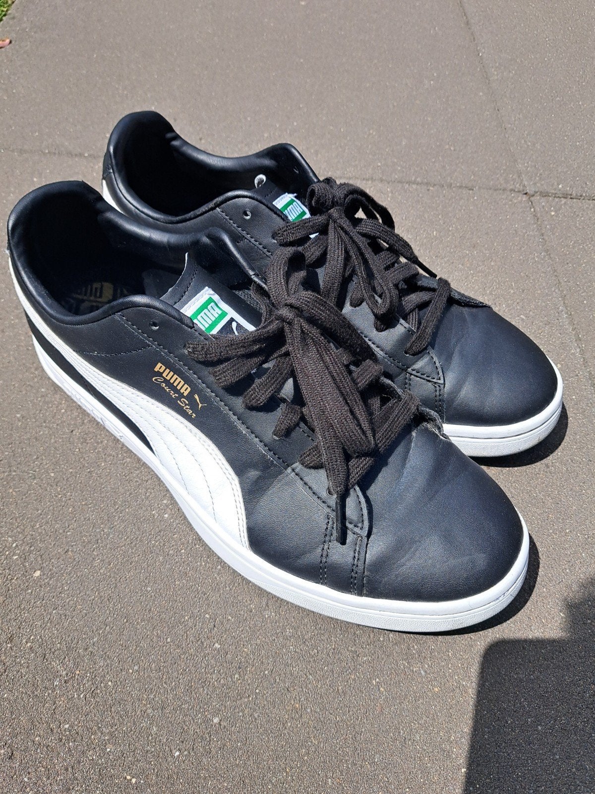 Puma Court Star sneakers - Zwart met witte streep, Ophalen of Verzenden, Zwart, Puma