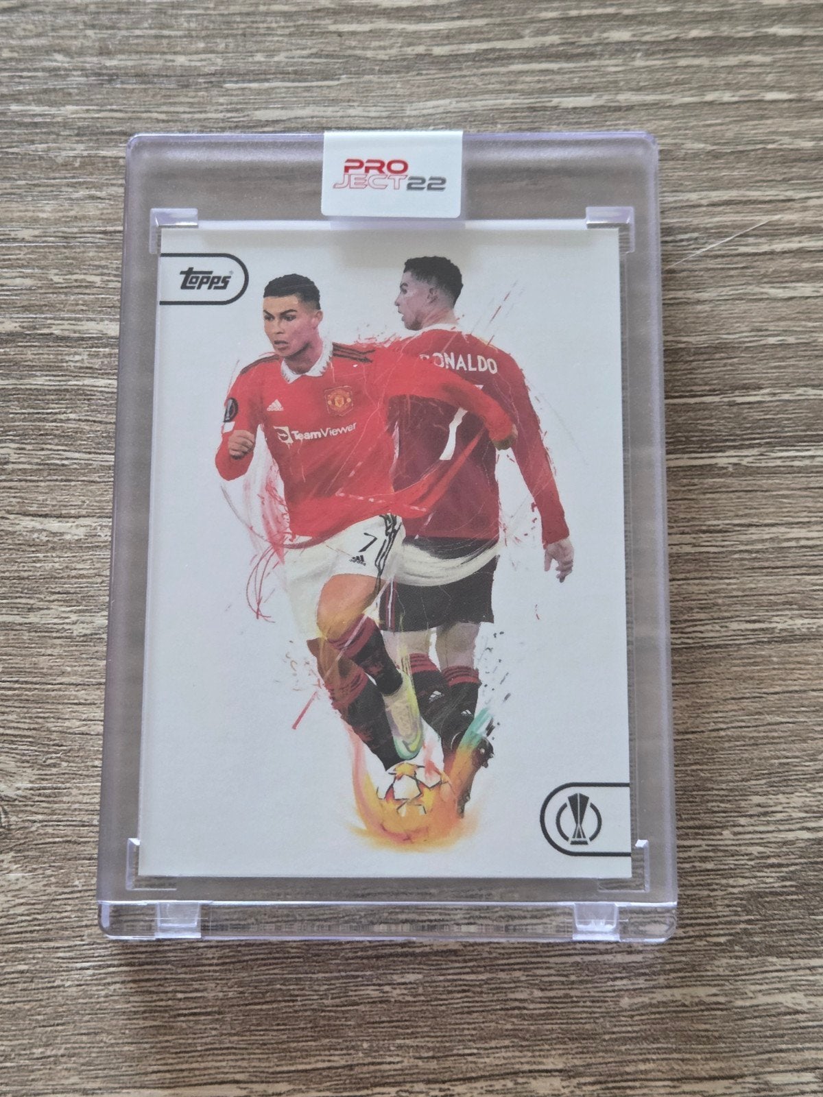 Cristiano Ronaldo Topps Project 22 trading card Man United, Ophalen of Verzenden, Nieuw, Buitenlandse clubs, Poster, Plaatje of Sticker