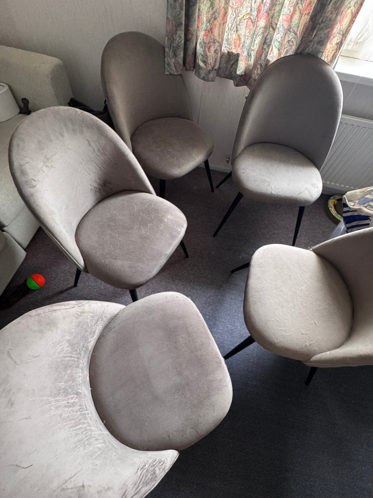 Grijze Stoelen, Ophalen, Zo goed als nieuw, Grijs, Twee