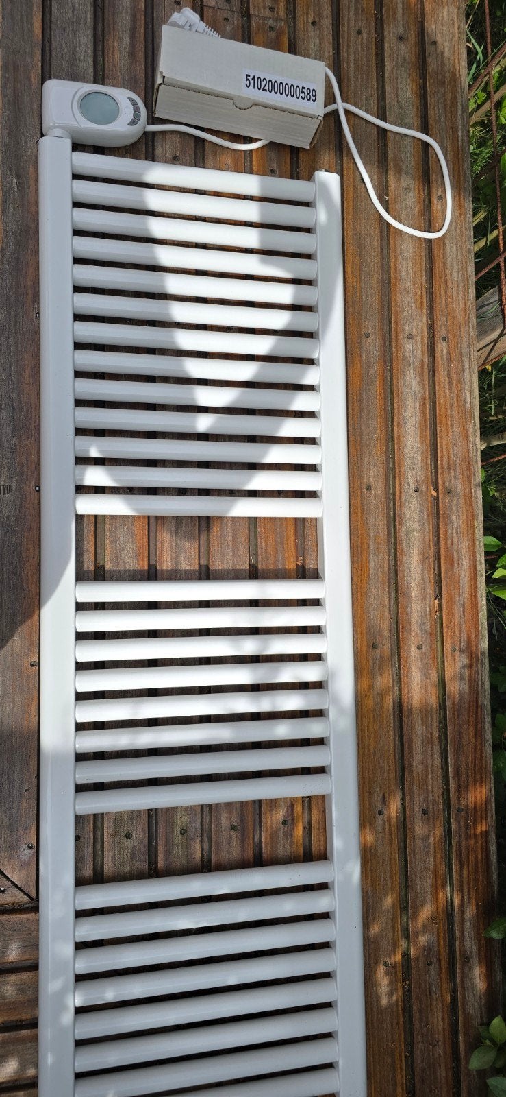 Elektrische handdoekradiator met thermostaat, Ophalen, 500 tot 800 watt, Radiator, Minder dan 60 cm